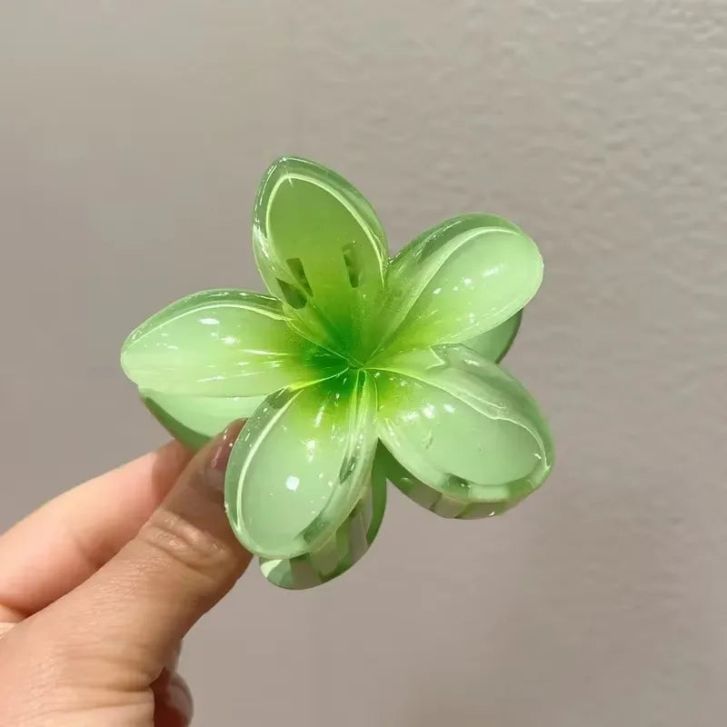 Hawaiian Flower Hair Claw Clips Large Claw For Thick And Thin Hair