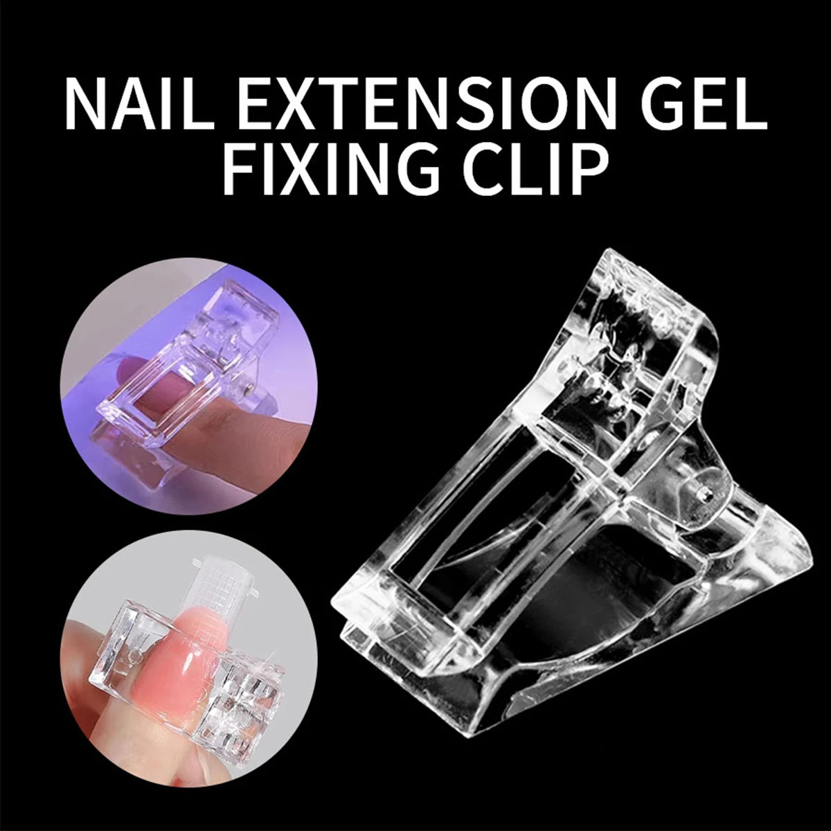 6Pcs Extension Gel Nail Kit With Mini Lamp For Manicures