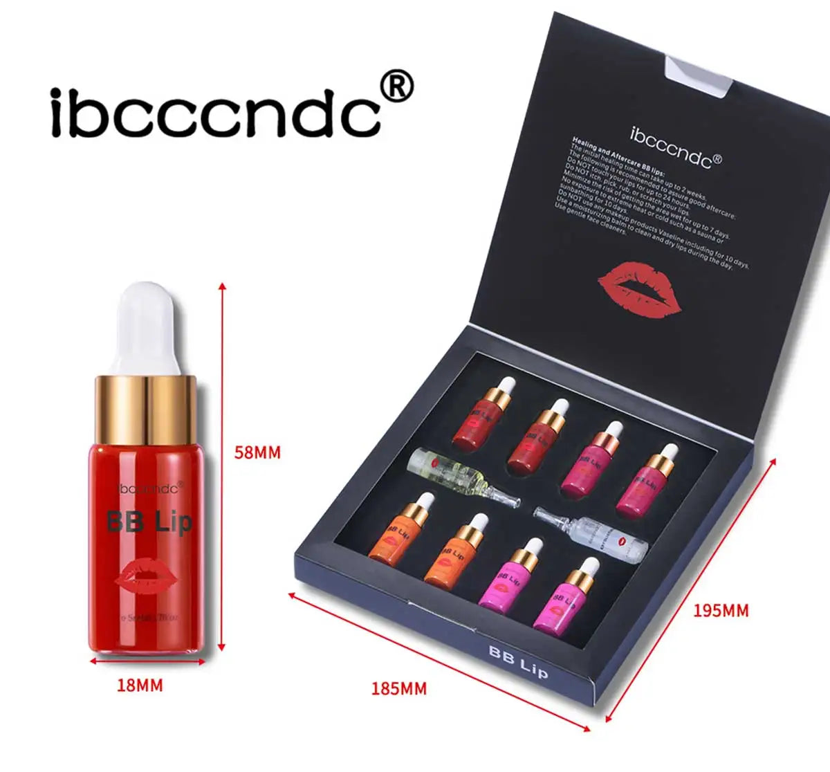 Ibcccndc Korea Glow BB Lips Ampoule Serum Starter Lip Gloss