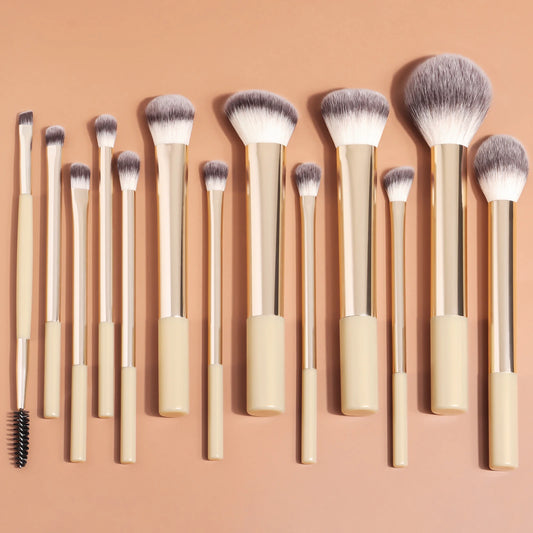 13 Piece Makeup Brush Set For Face Foundation Concealer Blush