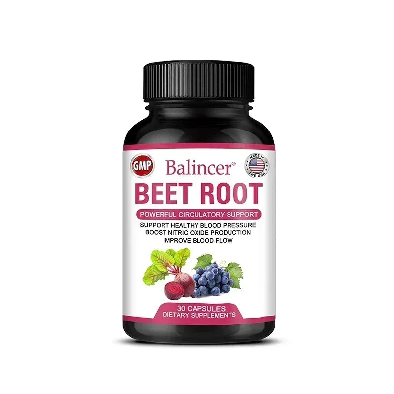 Balincer Organic Beetroot Capsules With Black Pepper