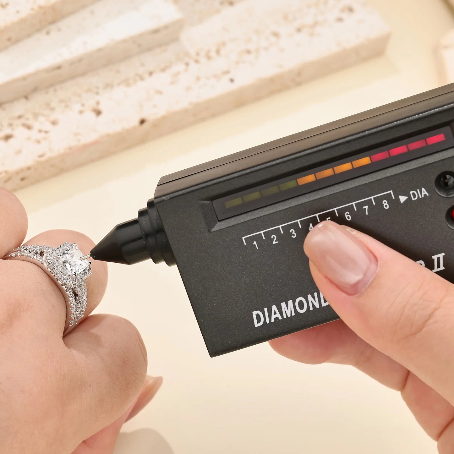 Newshe GRA Certified Moissanite Radian Cut Ring Set For Women Sterling Silver