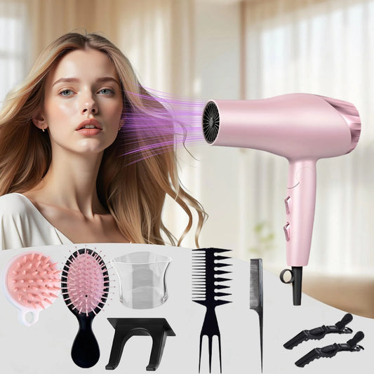 B Beichen Foldable Hair Dryer with Diffuser 2 Speed Control