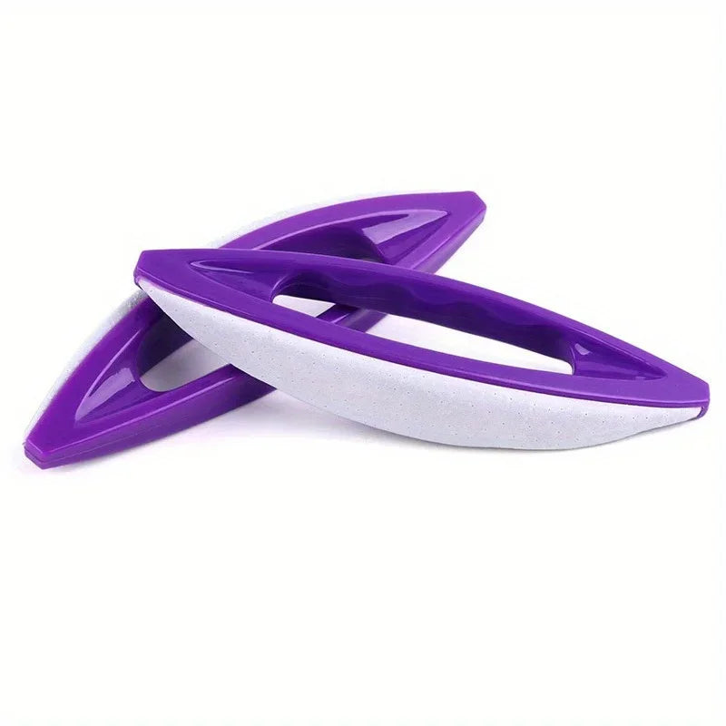 2Pcs Nail Buffer Polish Tool Set Made From Sheep Leather For Buffing