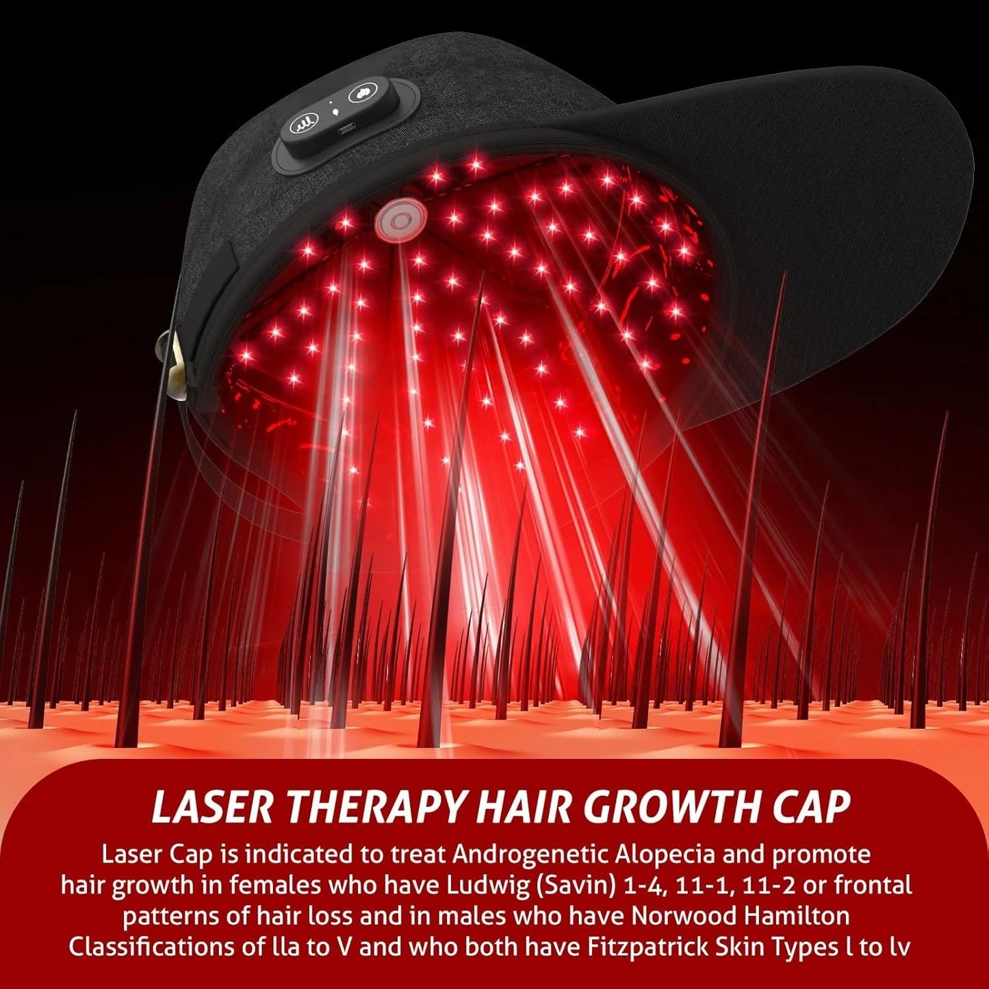 Wireless Laser Cap For Hair Growth LLLT Hair Loss Treatment