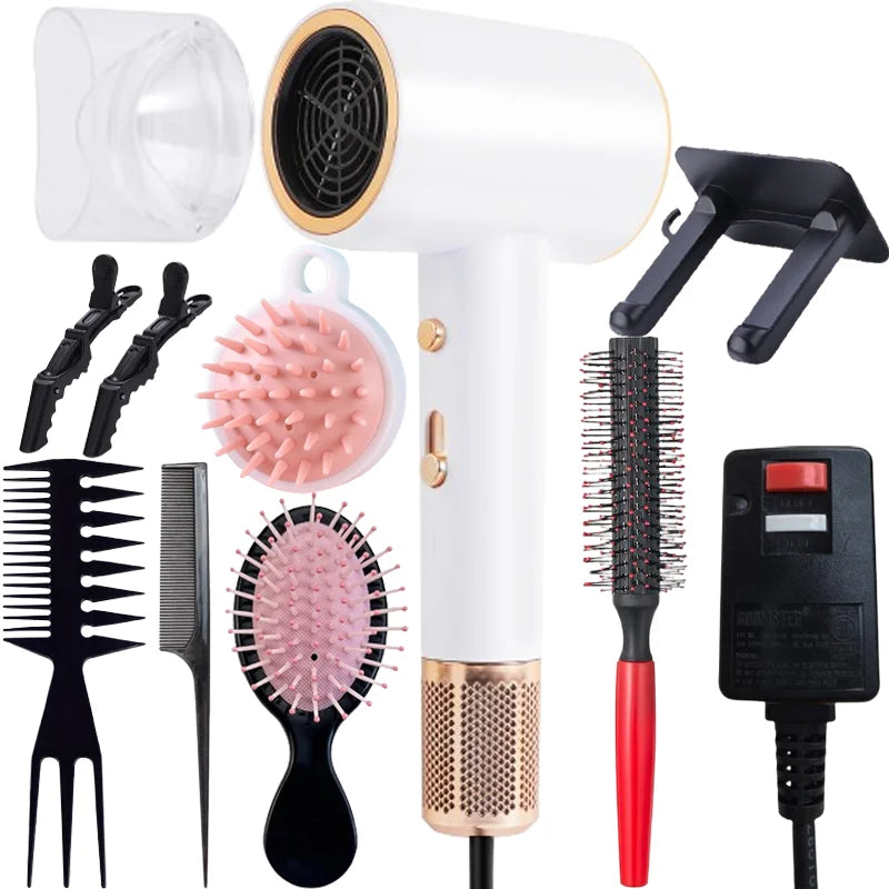 B Beichen 1400W Anion Wall Mounted Hair Dryer Kit Home