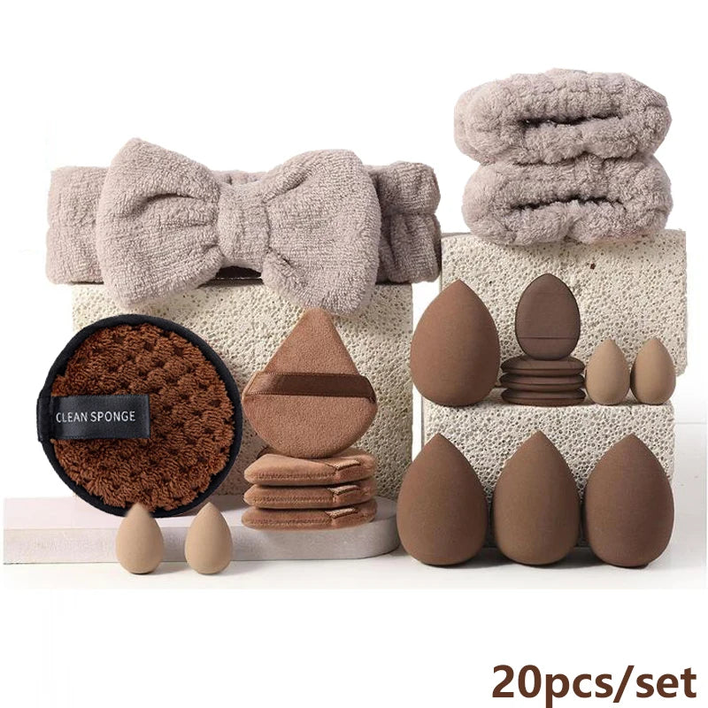 20 40 Piece Makeup Brush And Sponge Set Professional Tools