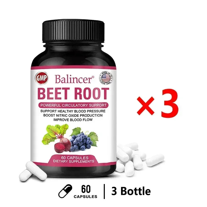 Balincer Organic Beetroot Capsules With Black Pepper