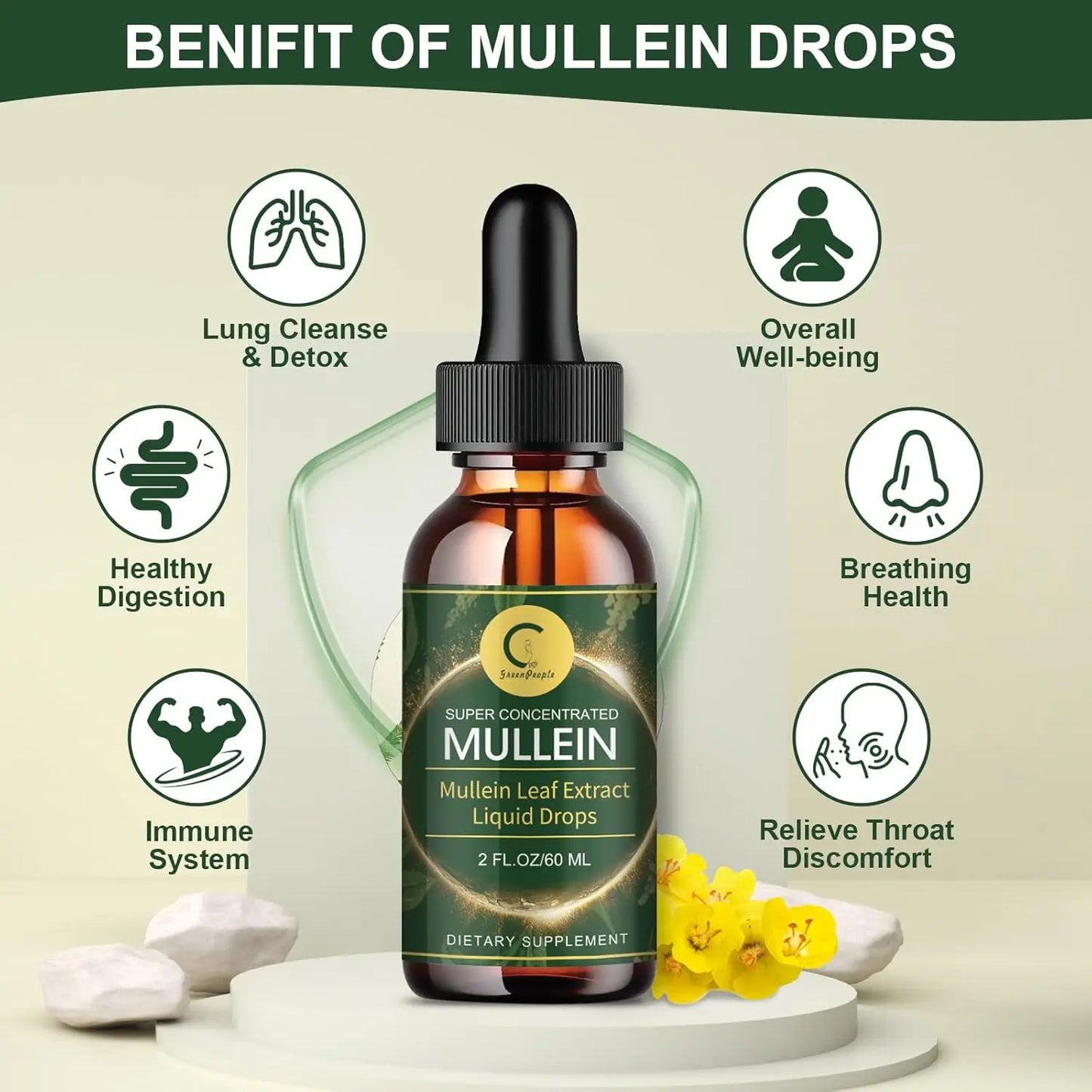 Imatchme Mullein Leaf Extract Drops For Immune Support