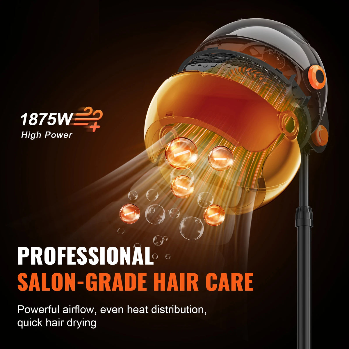 SucceBuy Ionic Bonnet Hair Dryer With Adjustable Rolling Stand