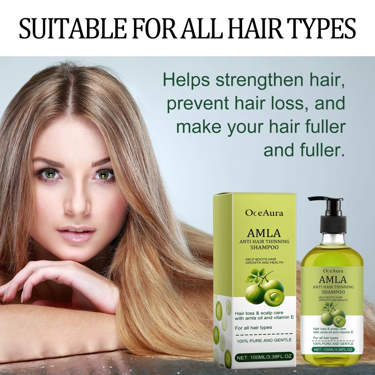 OceAura Anti Dandruff Hair Shampoo For Scalp Care And Frizz