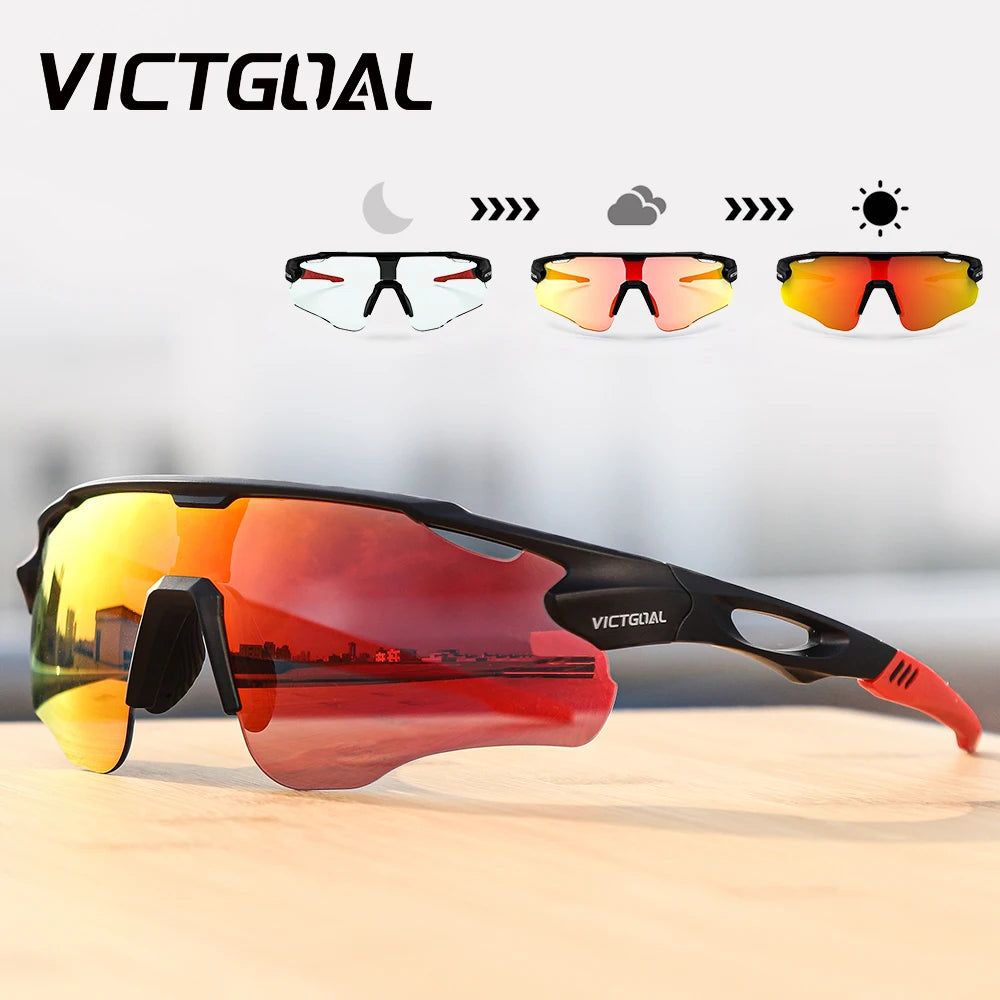 Victgoal Photochromic Cycling Sunglasses For Sports And UV400 Protection