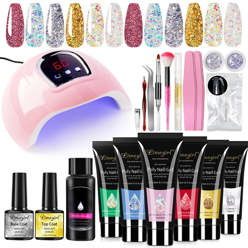 Limegirl Acrylic Manicure Kit UV LED Gel Varnish Set