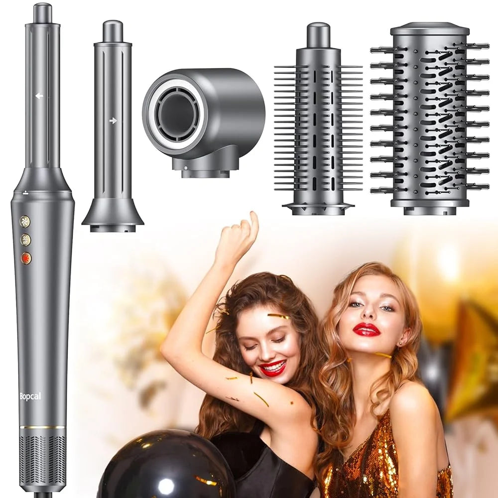 LYSMOSKI 5 In 1 Hair Styler Curling Iron Hair Dryer