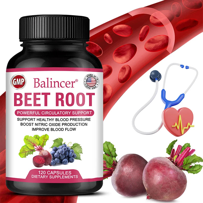 Balincer Organic Beetroot Capsules With Black Pepper