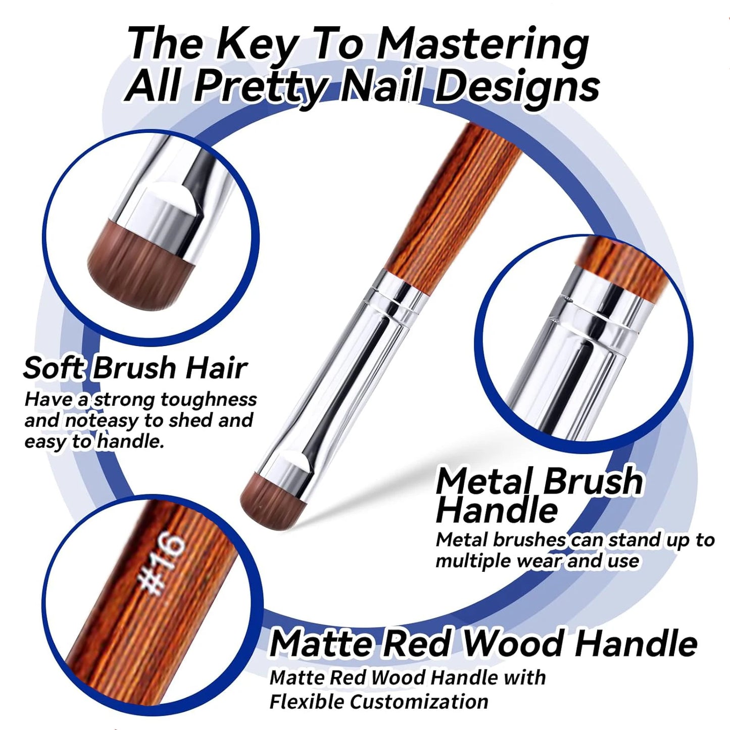 French Nail Art Brush Set Dual End Dotting Pen Kit