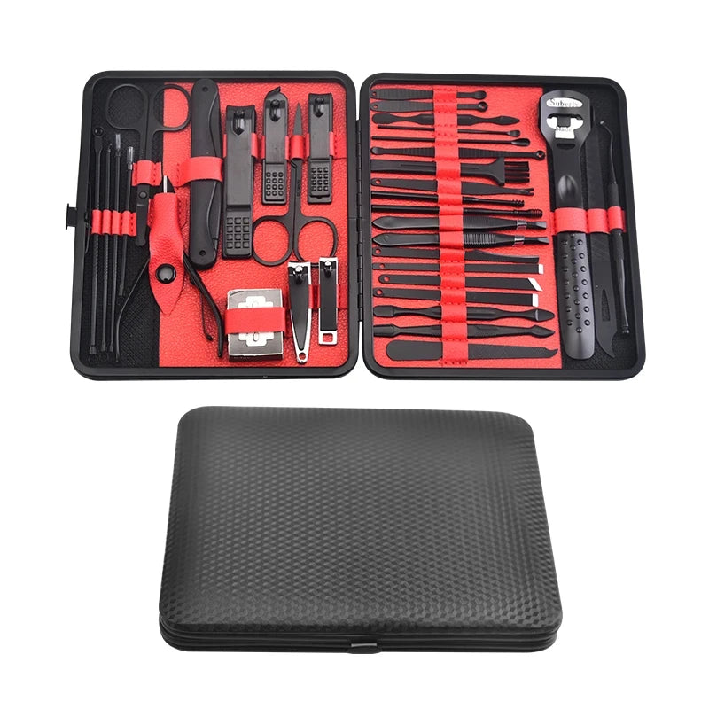 36 Piece Professional Manicure Set Pedicure Grooming Kit with Scissors