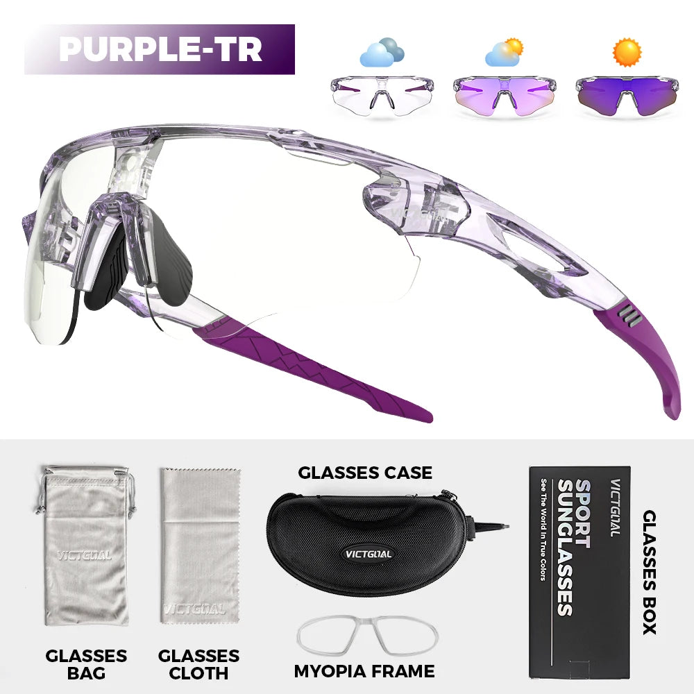 Victgoal Photochromic Cycling Sunglasses UV400 Protection