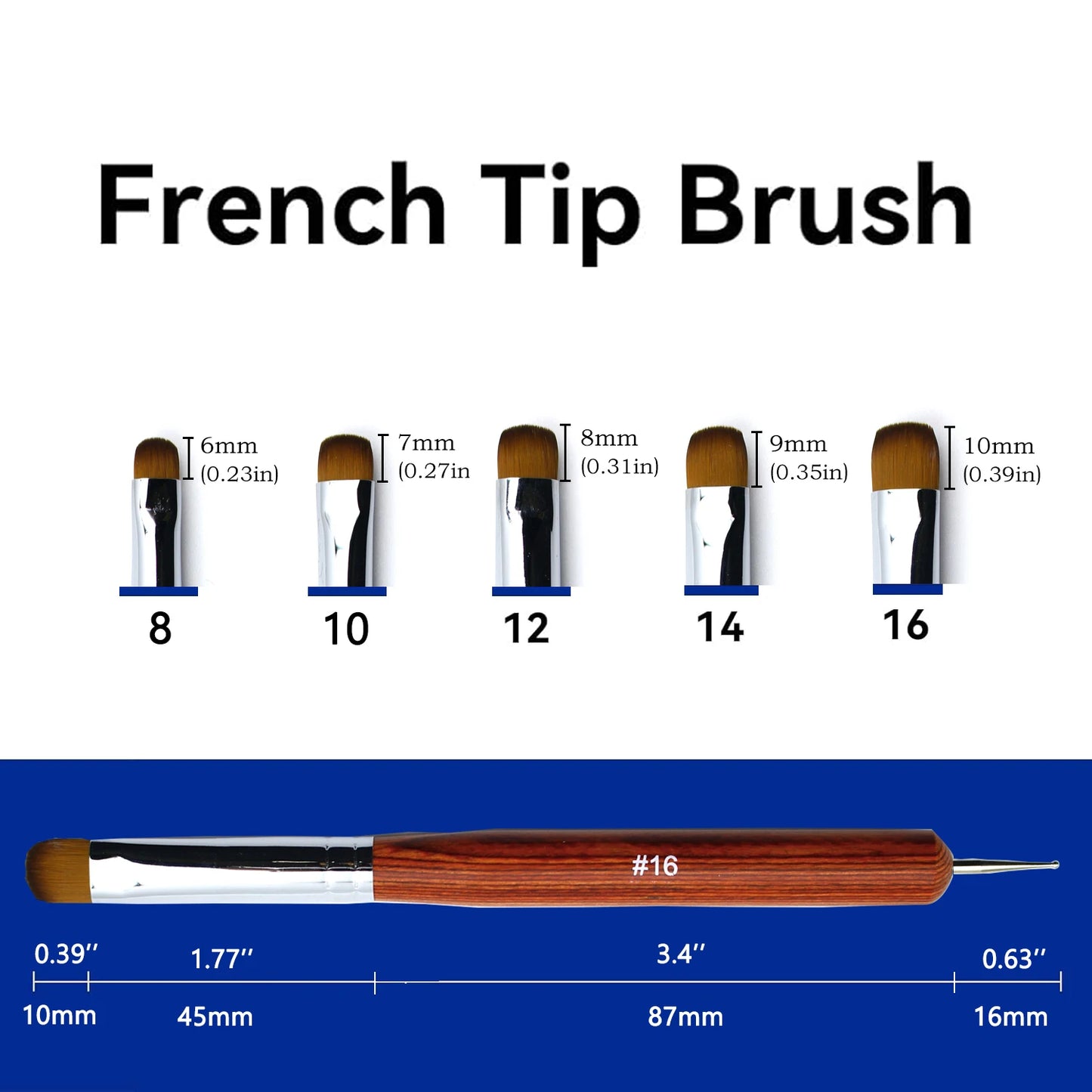 French Nail Art Brush Set Dual End Dotting Pen Kit