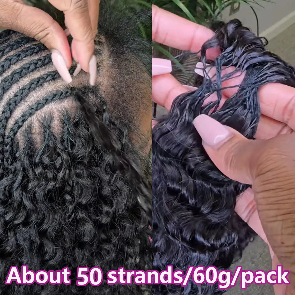 Hair Code Brazilian Virgin Kinky Curly Pixie Crochet Hair Extensions