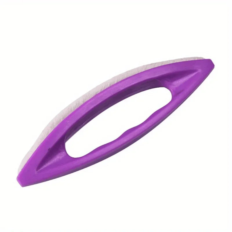 2Pcs Nail Buffer Polish Tool Set Made From Sheep Leather For Buffing