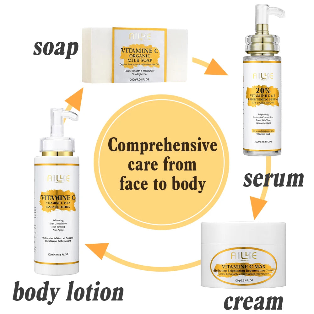 AILKE Vitamin C Skin Care Kit Brightening Set