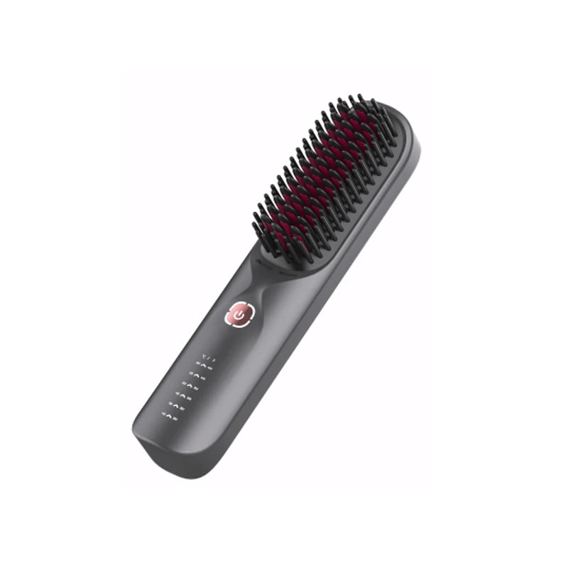BOPCAL Cordless 2-in-1 Hair Straightener Brush and Curling Comb