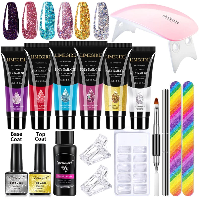 Limegirl Acrylic Manicure Kit UV LED Gel Varnish Set