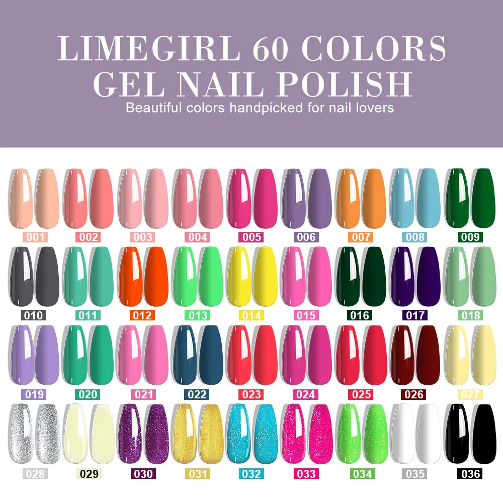 Limegirl Nail Gel Polish Kit UV LED Curing Set Pro