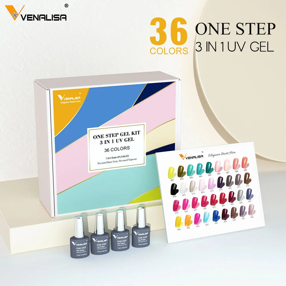 Venalisa UV LED Gel Polish Kit With Base Top Coat