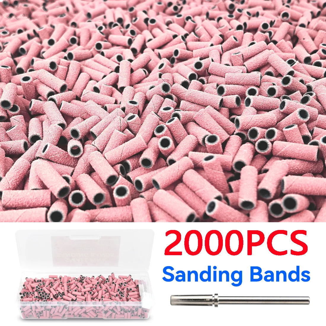 Salvmary Nail Drill Sanding Bands 2000 Pcs 100 150 240