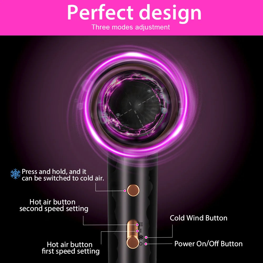 B Beichen 1400W Anion Wall Mounted Hair Dryer Kit Home