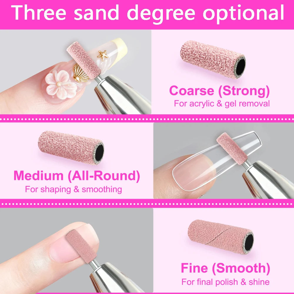 Salvmary Nail Drill Sanding Bands 2000 Pcs 100 150 240