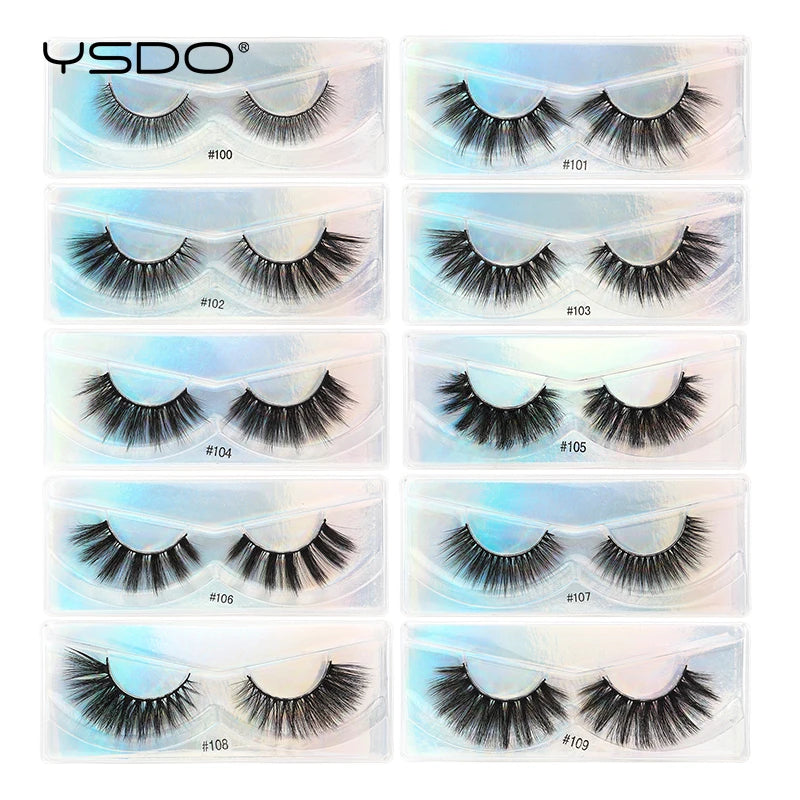 YSDO 3D Mink Strip Eyelashes Natural Soft False Lashes