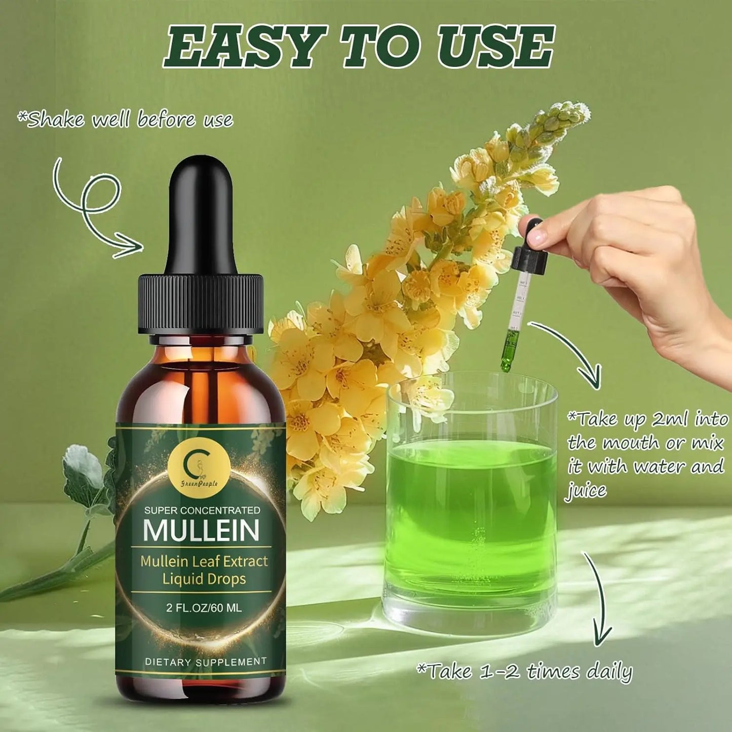 Imatchme Mullein Leaf Extract Drops For Immune Support