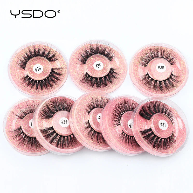 YSDO 3D Mink Strip Eyelashes Natural Soft False Lashes
